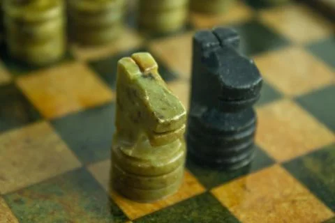Chess, business strategy concept represented. Stock Photos