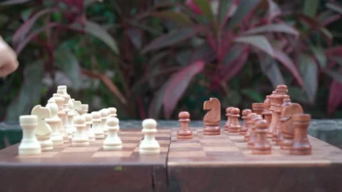 Chess in the cafe. 4K 스톡 동영상 167607376