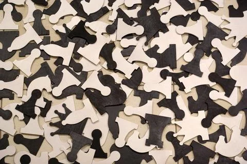 Chess. Chess flat pieces. Background of chess pieces Stock Photos