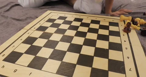 Chess on a chessboard Video stock 144887507