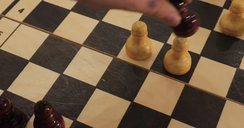 Chess on a chessboard Video stock 144968503