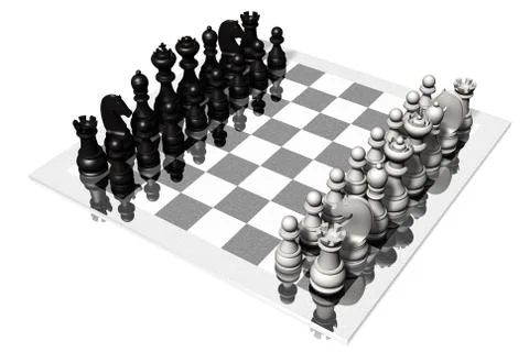 Chess. Chessboard on white background 스톡 일러스트