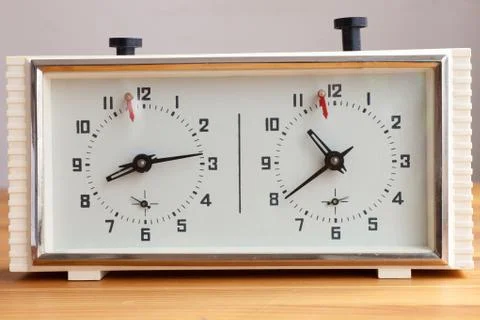 Chess clock Foto stock