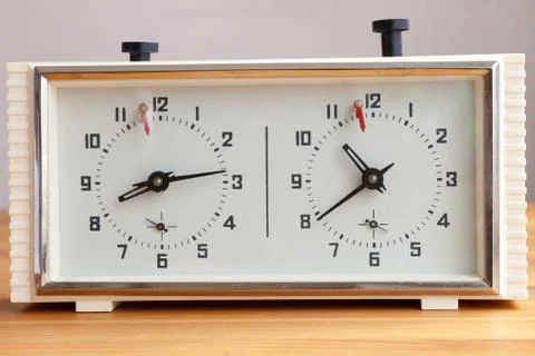 Chess clock 库存照片