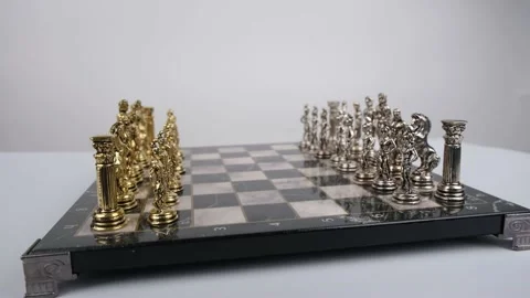 Chess close up rotate Vídeo Stock 236193768