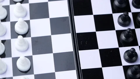 Chess concept save the king and save the strategy Stock Footage 87218853