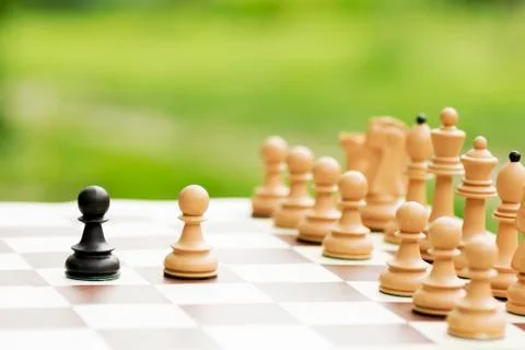 Chess conflict concept Stock Photos