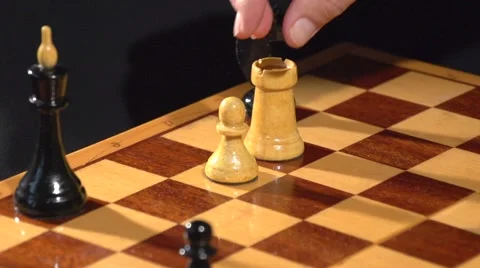 Chess. conversion pawn queen Stock Footage 55903447
