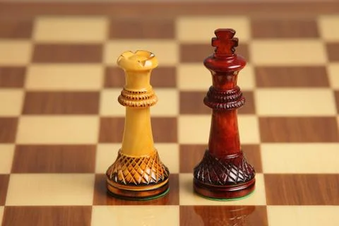 Chess couple Stock Photos
