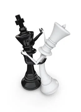 Chess dancers Illustrazione stock
