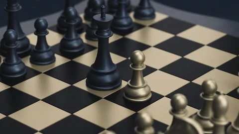 Chess in a dark studio environment Vídeos de archivo 318077628