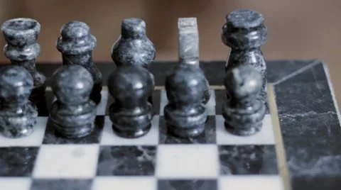Chess Dolly Shot Left Stock Footage 7906856