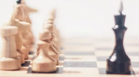 Chess Dramatic Move Stock Footage 61008544