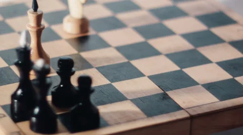 Chess Dramatic Move Stock Footage 61112738