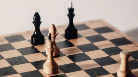 Chess Dramatic Move Stock Footage 61112766