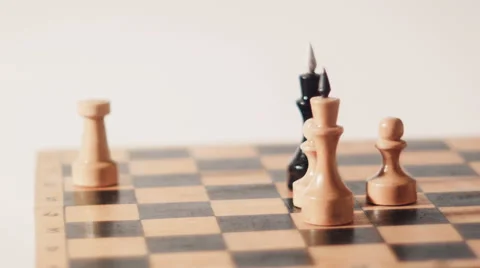 Chess Dramatic Move Stock Footage 61112797