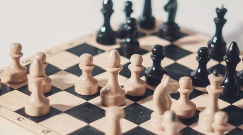 Chess Dramatic Move Stock Footage 61112811