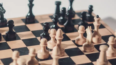 Chess Dramatic Move Stock Footage 61112849