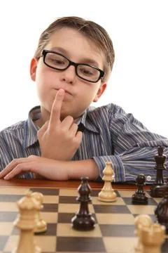 Chess - evaluating positions Stock Photos