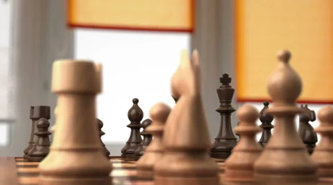 Chess before the fight Stock Footage 29341402