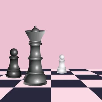 Chess figures design Stock Illustration