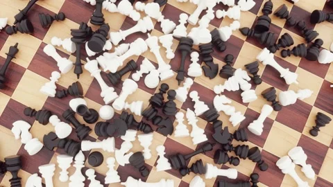Chess figures Stock Footage