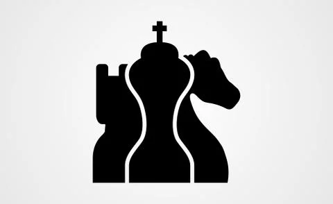 Chess figures. Illustrazione stock
