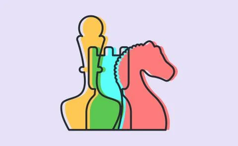 Chess figures. Stock Illustration