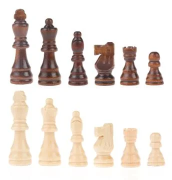 Chess figures isolated on white Stock Photos