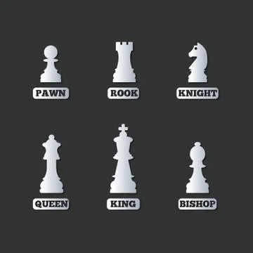 Chess figures, vector illustration. Stock Illustration
