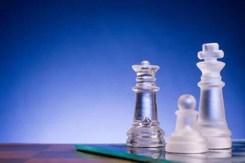 Chess. First step. Copy space for text Foto stock