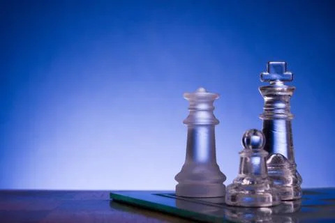 Chess. First step. Copy space for text Foto stock