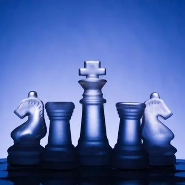 Chess. First step. Copy space for text Stock-Fotos