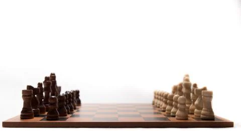 Chess gam in progress Foto stock