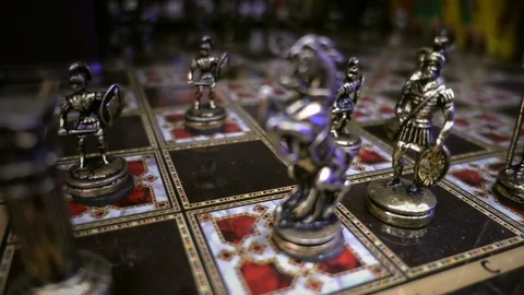 Chess Game 1 Stock Footage 104885209