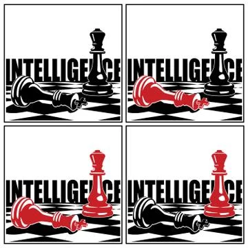 Chess Game and Concepts Stock Illustration
