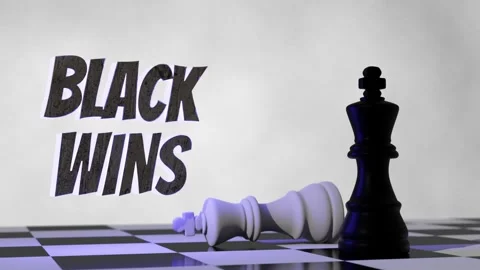 Chess Game - Black Wins Stock Footage 339917172
