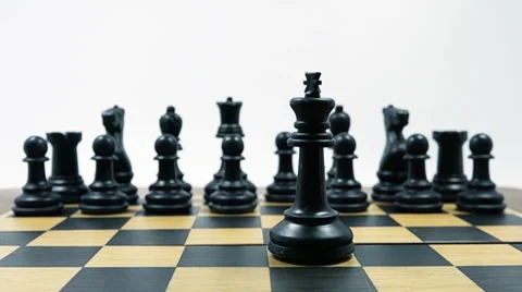 Chess Game. Checkmate in Slow Motion. HD Video stock 46869054