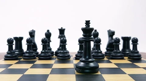 Chess Game. Checkmate in Slow Motion. HD Stock Footage 46869313