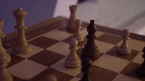 Chess Game Chess Board Stock Footage 111017490