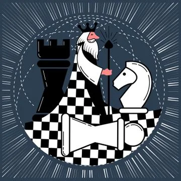 Chess game chess Stock Illustration