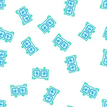 Chess game clock vector seamless pattern Stock Illustration