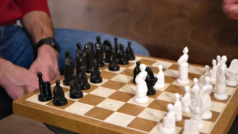 Chess game close-up Stock Footage 202647479
