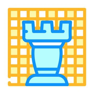 Chess game color icon vector illustration color Stock Illustration