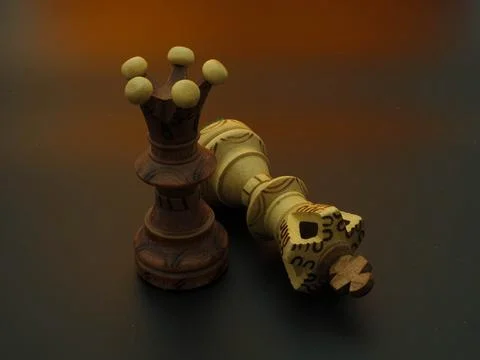 Chess game concept for competition idea and strategy Stock Photos