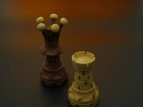 Chess game concept for competition idea and strategy Stock Photos