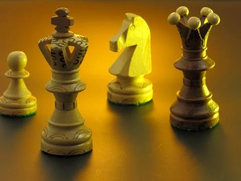 Chess game concept for competition idea and strategy Stock Photos