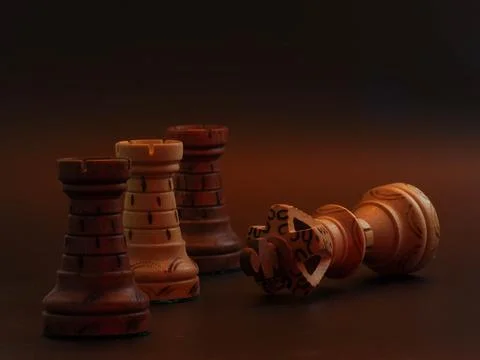 Chess game concept for competition idea and strategy Stock Photos