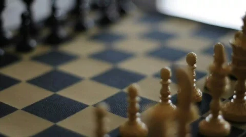 Chess game first move Stock Footage 544284