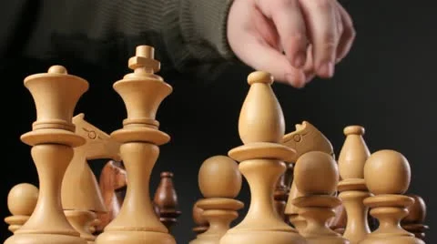 Chess game Stock Footage 20500306